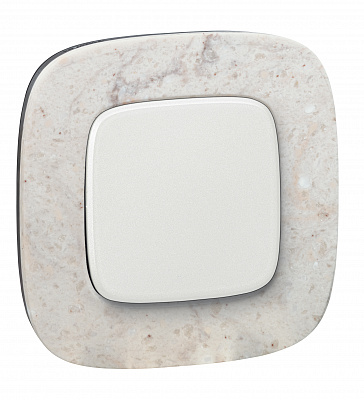 Лицевая панель для выключателей одноклавишных жемчуг Legrand Valena Alure 755009