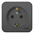 Розетка SE Blanca антрацит BLNRA110116