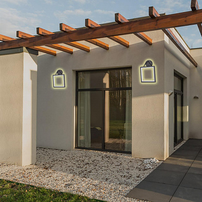 Уличный настенный светодиодный светильник Novotech Roca 358060