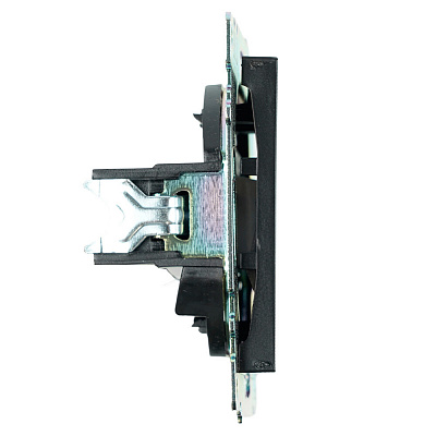 Розетка компьютерная 1-местная RJ-45 (механизм), STEKKER Катрин GLS00-7107-05, черный