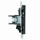 Розетка компьютерная 1-местная RJ-45 (механизм), STEKKER Катрин GLS00-7107-05, черный