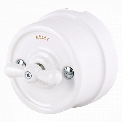 Переключатель одноклавишный Werkel W5612001 белый a051317