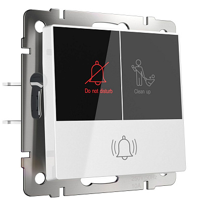 Кнопка звонка с индикацией для отелей Werkel белые a054308