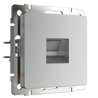 Розетка RJ-11 Werkel W1182006 серебряная a051516