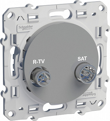 Розетка R-TV/SAT алюминий SE Odace S53R454