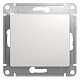Выключатель одноклавишный белый SE Glossa GSL000115