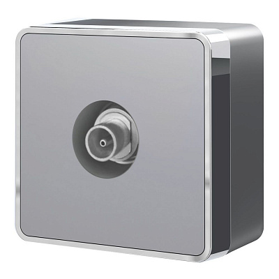 Розетка ТВ оконечная Werkel Gallant серебряные a052778