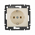 Розетка 2К+З на винтах бжевая Legrand Valena Classic 774320