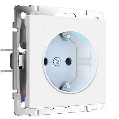 Розетка с подсветкой Werkel белые матовые a062405