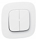 Лицевая панель для двухклавишного выключателя белая Legrand Valena Alure 755025