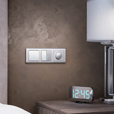 Рамка на 3 поста Werkel Stream W0032106 серебряная a051277