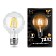 Лампа Gauss Filament G95 6W 630lm 2700К Е27 LED 105802106 (15 шт)