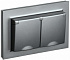 Розетка двойная с крышкой IEK Brite РСбш12-3-44-БрС сталь BR-R26-16-44-K46-F