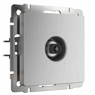Розетка ТВ оконечная Werkel W1183009 серебряная a051363