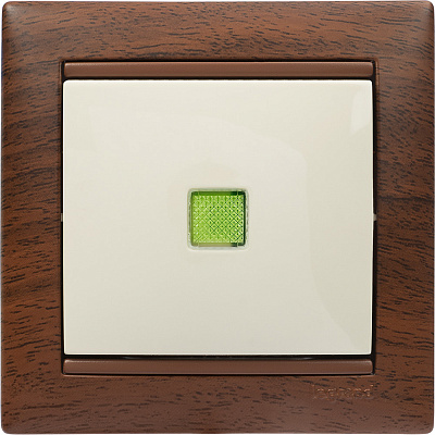 Выключатель с подсветкой бежевый Legrand Valena Classic 774310