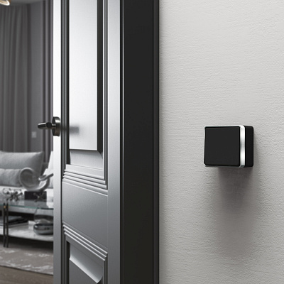 Выключатель одноклавишный Werkel Gallant черный/хром a050968