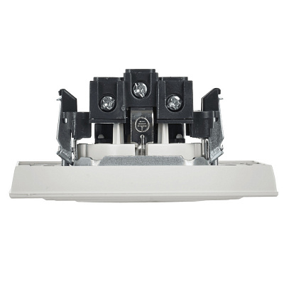 Розетка с заземлением и защитными шторками IEK Brite РСР14-1-0-БрБ белый BR-R14-16-K01-F