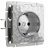 Розетка с заземлением и шторками Werkel Hammer W1271106 серебряная a052076
