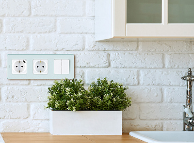 Выключатель двухклавишный белый Legrand Inspiria 673620