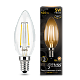 Лампа Gauss Filament Свеча 5W 420lm 2700К Е14 LED 103801105 (2 шт)