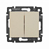 Выключатель двухклавишный бежевый Legrand Valena Classic 774305