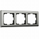 Рамка на 3 поста Werkel Metallic W0031602 никель a051001
