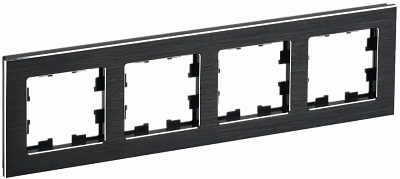 Рамка на 4 поста IEK Brite РУ-4-1-БрЧ BR-M42-M-K02