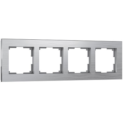 Рамка на 4 поста Werkel Aluminium W0041706 алюминий a050953