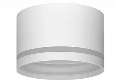 Ecola GX70-H8 светильник накладной Спот без обода с полосой углуб. Бел. мат.115х70 SW70H8ECB