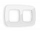 Рамка OMEGA Radian (Белый Стекло органическое) на 2 поста OF320102