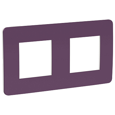 Рамка для розетки на 2 поста дымчатый SE Unica Studio NU280414