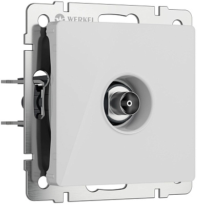 Розетка ТВ оконечная Werkel белые акриловый a064018