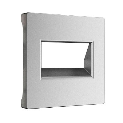 Накладка для двойной розетки RJ-45 Werkel серебряный матовый a063624