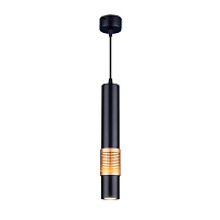 Подвесной светильник Elektrostandard DLN001 MR16 9W 4200K черный матовый/золото a045509