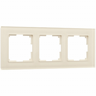 Рамка на 3 поста молочная стекло Werkel Favorit W0031141 a058815