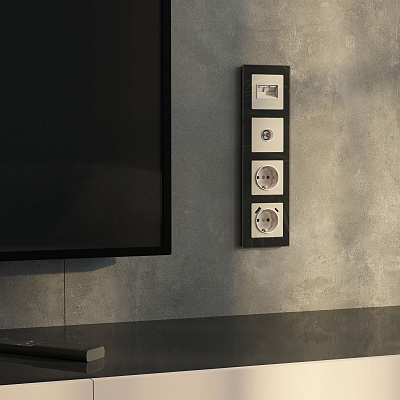 Розетка ТВ оконечная Werkel айвори акриловый a064065