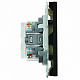 Розетка компьютерная 2-местная RJ-45 (механизм), STEKKER Эмили, RST00-5111-05, черный уголь, soft touch