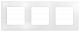 Рамка на 3 поста белая Legrand Etika 672503