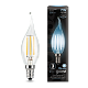 Лампа Gauss Filament Свеча на ветру 7W 580lm 4100К Е14 LED 104801207 (10 шт)