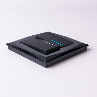 Рамка на 1 пост Werkel Diamant W0011208 черная a051444