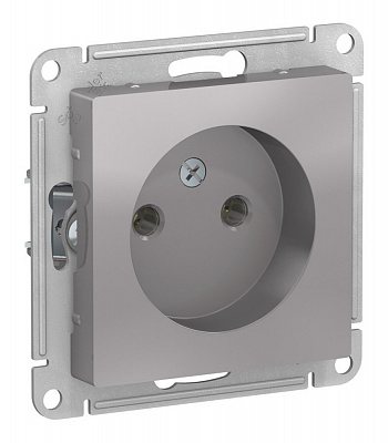 Розетка SE AtlasDesign алюминий ATN000341