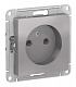Розетка SE AtlasDesign алюминий ATN000341