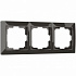 Рамка на 3 поста серо-коричневый Werkel Fiore W0032207 a051033