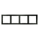 Рамка пластиковая на 4 поста VOLTUM VLS100406 S70 титан