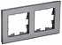 Рамка на 2 поста IEK Brite РУ-2-2-БрСе BR-M22-G-K03