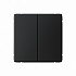 Переключатель 2-клавишный ArtGallery (сх. 6/2) 10AX механизм карбон Schneider Electric GAL001065