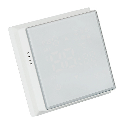 Терморегулятор Wi-Fi (механизм), STEKKER Эмили, 250В, 3500Вт, RSW00-5119-01, белый фарфор, soft touch