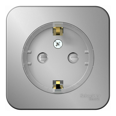 Розетка SE Blanca алюминий BLNRA111113