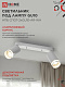 Спот IN HOME НПБ СПОТ-2xGU10-AR-WH под лампу GU10 260х55х135мм линейный белый 4690612045603