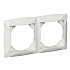 Рамка для розетки на 2 поста белая SE Duet WDE000102